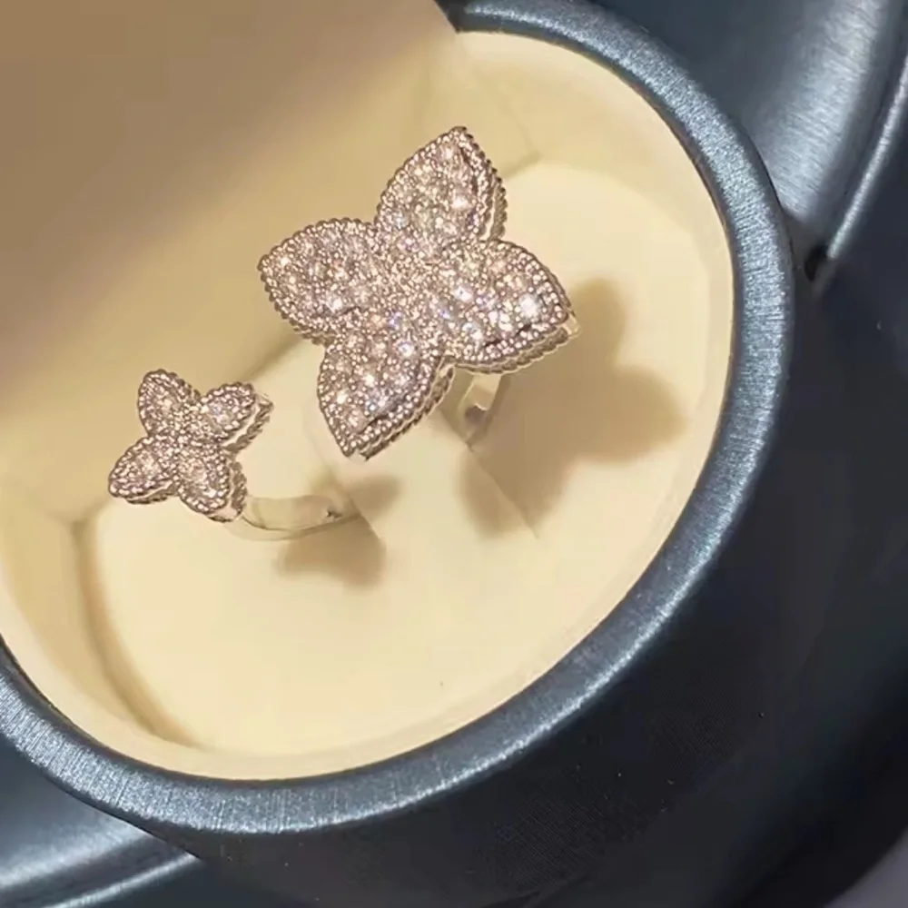 Alhambra Crystal Silver Ring